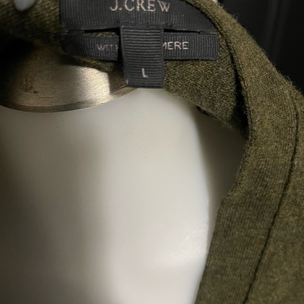 J. Crew women’s Forest Green Cardigan - Picture 3 of 5